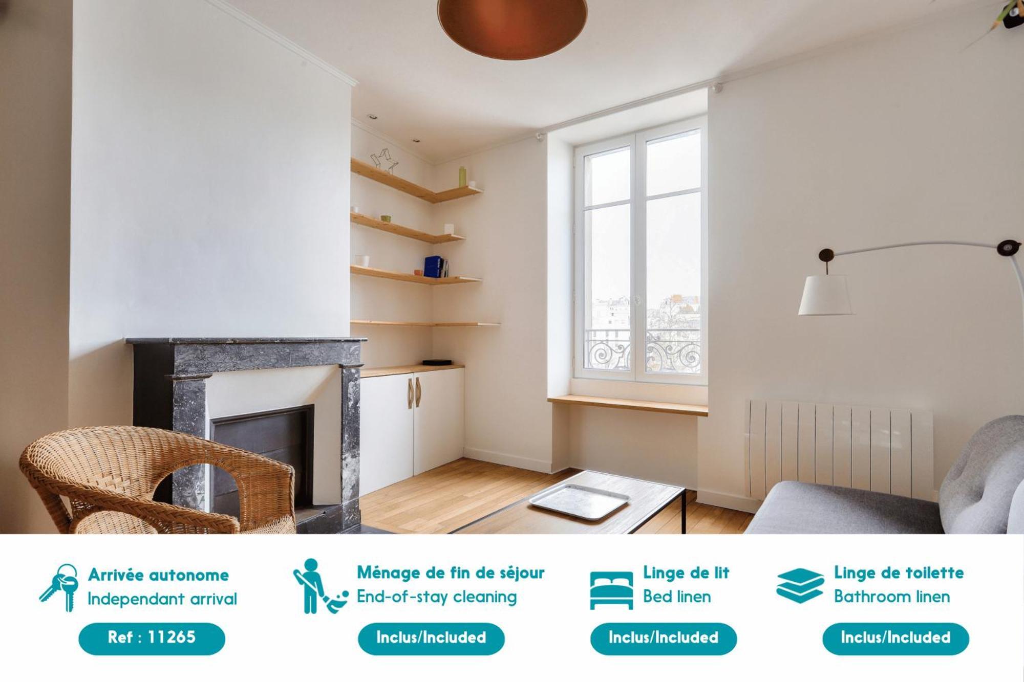 Plein Centre De Nantes : Appartement Pour 4 Luaran gambar